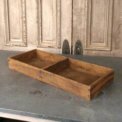 #54283 - Antique&nbsp;Divided&nbsp;Shallow&nbsp;Wood&nbsp;Box&nbsp;image