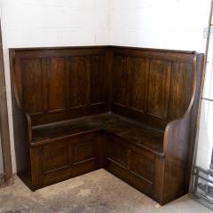 #54323 - Salvaged&nbsp;Oak&nbsp;Built-In&nbsp;Snug&nbsp;Corner&nbsp;Bench&nbsp;Seat&nbsp;image