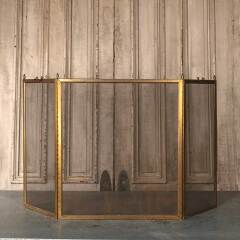 #54454 - Vintage&nbsp;Folding&nbsp;Brass&nbsp;Fireplace&nbsp;Screen&nbsp;image