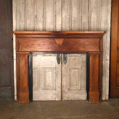 #54526 - 65x54&nbsp;Antique&nbsp;Wood&nbsp;Fireplace&nbsp;Mantel&nbsp;image