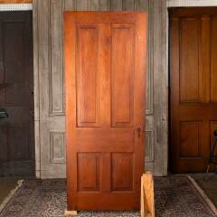 #54548 - 31x79&nbsp;Antique&nbsp;4&nbsp;Panel&nbsp;Wood&nbsp;Interior&nbsp;Door&nbsp;image