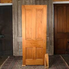 #54551 - 32x79&nbsp;Antique&nbsp;4&nbsp;Panel&nbsp;Wood&nbsp;Interior&nbsp;Door&nbsp;image