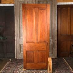 #54552 - 33x81&nbsp;Antique&nbsp;4&nbsp;Panel&nbsp;Wood&nbsp;Interior&nbsp;Door&nbsp;image