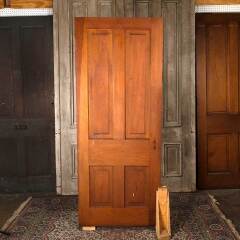 #54562 - 32x79&nbsp;Antique&nbsp;4&nbsp;Panel&nbsp;Wood&nbsp;Interior&nbsp;Door&nbsp;image