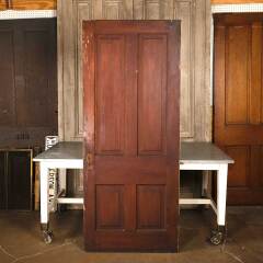 #54565 - 34x81&nbsp;Antique&nbsp;4&nbsp;Panel&nbsp;Wood&nbsp;Interior&nbsp;Door&nbsp;image