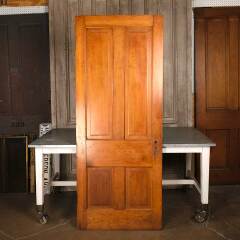 #54568 - 33x81&nbsp;Antique&nbsp;4&nbsp;Panel&nbsp;Wood&nbsp;Interior&nbsp;Door&nbsp;image