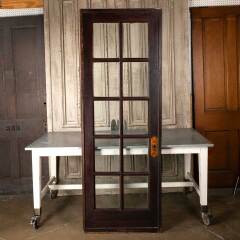 #54591 - 30x84&nbsp;Antique&nbsp;10&nbsp;Lite&nbsp;French&nbsp;Pocket&nbsp;Door&nbsp;image