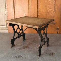 #54646 - Antique&nbsp;Cast&nbsp;Iron&nbsp;&&nbsp;Wood&nbsp;Stool&nbsp;image