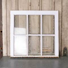 #54651 - 28x27&nbsp;Antique&nbsp;Wood&nbsp;Divided&nbsp;6&nbsp;Lite&nbsp;Window&nbsp;image