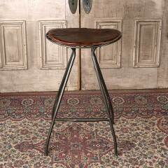 #54654 - Metal&nbsp;Bar&nbsp;Stool&nbsp;w/&nbsp;Leather&nbsp;Seat&nbsp;image