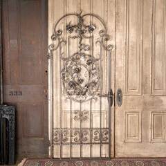 #54678 - 34x80&nbsp;Wrought&nbsp;Iron&nbsp;Wine&nbsp;Cellar&nbsp;Gate&nbsp;Door image