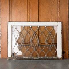 #54683 - 30x21&nbsp;Antique&nbsp;Leaded&nbsp;Glass&nbsp;Window&nbsp;Sash&nbsp;image