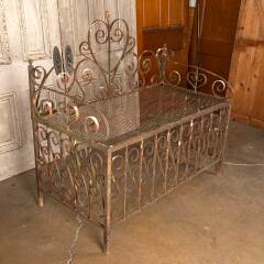#54702 - 54x50&nbsp;Antique&nbsp;Wrought&nbsp;Iron&nbsp;Garden&nbsp;Table image