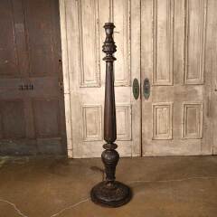 #54705 - 16x61&nbsp;Ornate&nbsp;Antique&nbsp;Wood&nbsp;Floor&nbsp;Lamp&nbsp;image
