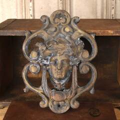 #54724 - 7x10&nbsp;Vintage&nbsp;Cast&nbsp;Metal&nbsp;Figural&nbsp;Door&nbsp;Knocker&nbsp;image
