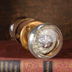 #54772 - Antique&nbsp;Glass&nbsp;Doorknob&nbsp;Door&nbsp;Hardware&nbsp;Set&nbsp;image