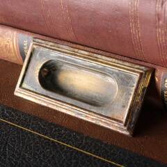 #54791 - 4x2&nbsp;Antique&nbsp;Brass&nbsp;Window&nbsp;Sash&nbsp;Finger&nbsp;Lift&nbsp;image