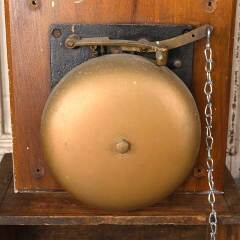 #54836 - Salvaged&nbsp;Antique&nbsp;Wall&nbsp;Mount&nbsp;School&nbsp;Bell&nbsp;image
