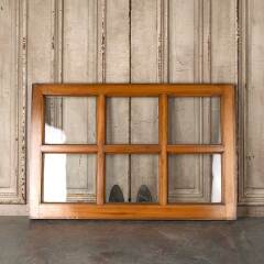 #54851 - 36x24&nbsp;Antique&nbsp;6&nbsp;Lite&nbsp;Wood&nbsp;Transom&nbsp;Window&nbsp;image