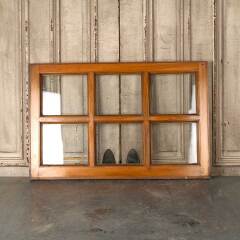 #54855 - 36x24&nbsp;Antique&nbsp;6&nbsp;Lite&nbsp;Wood&nbsp;Transom&nbsp;Window&nbsp;image