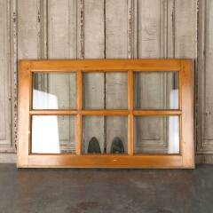 #54858 - 36x22&nbsp;Antique&nbsp;6&nbsp;Lite&nbsp;Wood&nbsp;Transom&nbsp;Window&nbsp;image