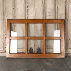 #54863 - 36x24&nbsp;Antique&nbsp;6&nbsp;Lite&nbsp;Wood&nbsp;Transom&nbsp;Window&nbsp;image