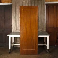 #54882 - 30x81&nbsp;Antique&nbsp;Interior&nbsp;Slab&nbsp;Door&nbsp;w/&nbsp;Inlay&nbsp;image