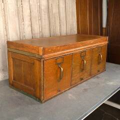#54902 - Antique&nbsp;Oak&nbsp;GLOBE&nbsp;3&nbsp;Drawer&nbsp;Filing&nbsp;Cabinet&nbsp;image