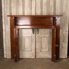 #54956 - 54x49&nbsp;Antique&nbsp;Wood&nbsp;Fireplace&nbsp;Mantel&nbsp;image