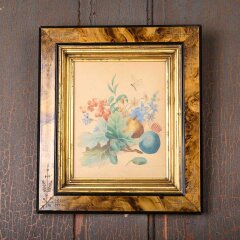 #54960 - Antique&nbsp;Victorian&nbsp;Framed&nbsp;Floral&nbsp;Drawing&nbsp;image