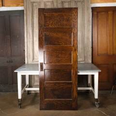 #54983 - 32x84&nbsp;Antique&nbsp;5&nbsp;Panel&nbsp;Interior&nbsp;Wood&nbsp;Door&nbsp;image