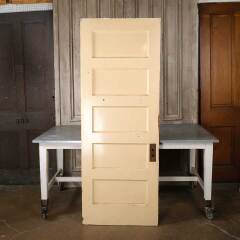 #54989 - 30x79&nbsp;Antique&nbsp;5&nbsp;Panel&nbsp;Interior&nbsp;Wood&nbsp;Door&nbsp;image