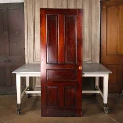#55007 - 30x78&nbsp;Antique&nbsp;5&nbsp;Panel&nbsp;Pine&nbsp;Interior&nbsp;Door&nbsp;image