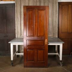 #55008 - 31x79&nbsp;Antique&nbsp;5&nbsp;Panel&nbsp;Pine&nbsp;Interior&nbsp;Door&nbsp;image
