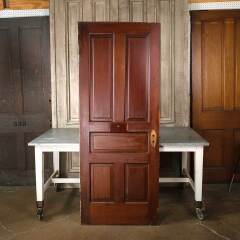 #55009 - 31x80&nbsp;Antique&nbsp;5&nbsp;Panel&nbsp;Pine&nbsp;Interior&nbsp;Door&nbsp;image
