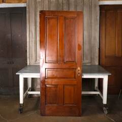 #55014 - 32x79&nbsp;Antique&nbsp;5&nbsp;Panel&nbsp;Pine&nbsp;Interior&nbsp;Door&nbsp;image