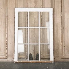 #55016 - 27x38&nbsp;Antique&nbsp;Divided&nbsp;9&nbsp;Lite&nbsp;Wood&nbsp;Window&nbsp;image