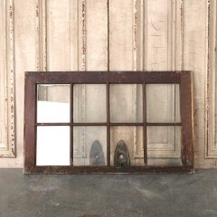 #55025 - 32x19&nbsp;Antique&nbsp;Divided&nbsp;8&nbsp;Lite&nbsp;Wood&nbsp;Window&nbsp;image