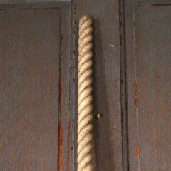 #55029 - Antique&nbsp;Spiral&nbsp;Turned&nbsp;Wood&nbsp;Rod&nbsp;image