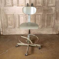 #55038 - Vintage&nbsp;Industrial&nbsp;Wood&nbsp;&&nbsp;Metal&nbsp;Shop&nbsp;Chair&nbsp;image