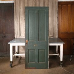 #55112 - 30x78&nbsp;Antique&nbsp;4&nbsp;Panel&nbsp;Wood&nbsp;Interior&nbsp;Door&nbsp;image