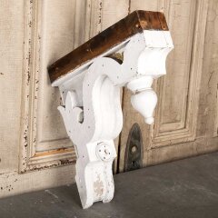 #55140 - 15x14&nbsp;Salvaged&nbsp;Antique&nbsp;Wood&nbsp;Corbel&nbsp;Bracket&nbsp;image