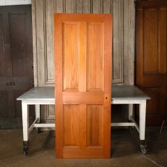 #55169 - 30x77&nbsp;Salvaged&nbsp;4&nbsp;Panel&nbsp;Wood&nbsp;Interior&nbsp;Door&nbsp;image