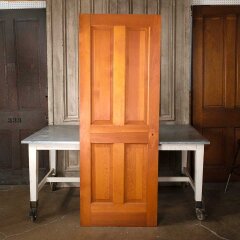 #55173 - 30x80&nbsp;Salvaged&nbsp;4&nbsp;Panel&nbsp;Wood&nbsp;Interior&nbsp;Door&nbsp;image