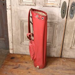 #55191 - Vintage&nbsp;Larry&nbsp;Kemper&nbsp;Red&nbsp;Leather&nbsp;Golf&nbsp;Bag&nbsp;image