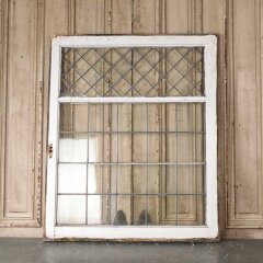 #55247 - 34x42&nbsp;Antique&nbsp;Leaded&nbsp;Glass&nbsp;Window&nbsp;Sash&nbsp;image