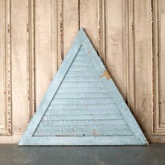 #55250 - 34x31&nbsp;Antique&nbsp;Painted&nbsp;Wood&nbsp;Triangle&nbsp;Shutter&nbsp;image