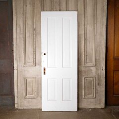 #55264 - 28x77&nbsp;Salvaged&nbsp;Antique&nbsp;4&nbsp;Panel&nbsp;Interior&nbsp;Door&nbsp;image