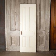 #55266 - 26x78&nbsp;Salvaged&nbsp;Antique&nbsp;4&nbsp;Panel&nbsp;Interior&nbsp;Door&nbsp;image