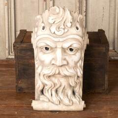 #55314 - Cast&nbsp;Plaster&nbsp;Bearded&nbsp;King's&nbsp;Head&nbsp;Corbel&nbsp;image